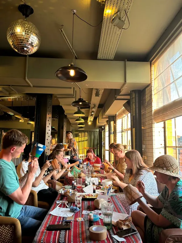 A Where Friends Grow social in full swing