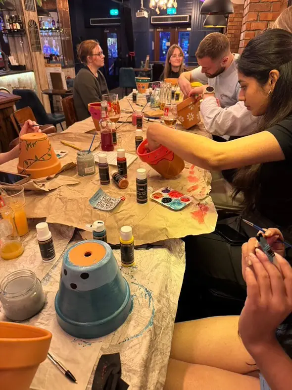 Plant Pot Painting in Manchester