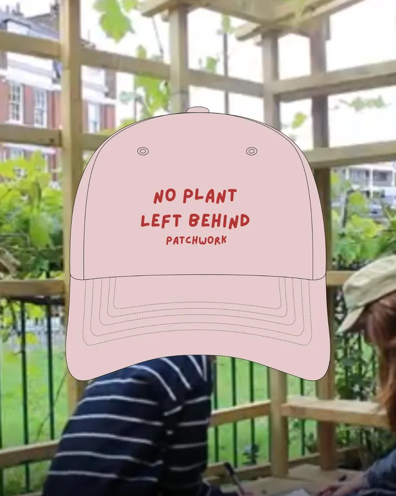 The pink Patchwork cap