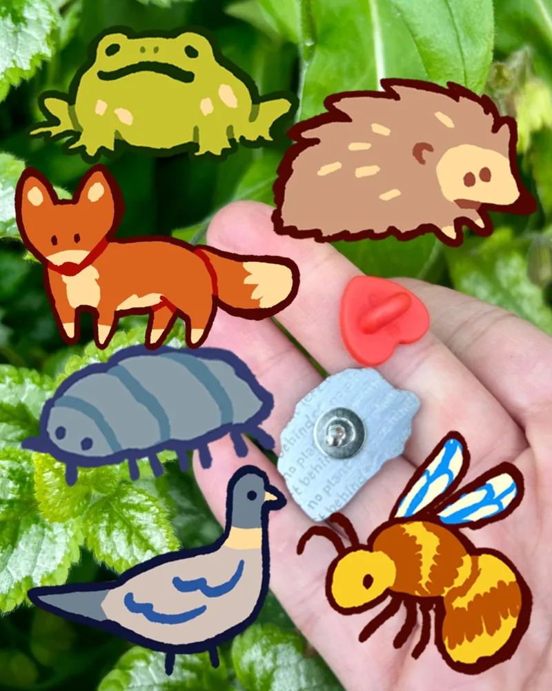 The six City Scape animals, drawn by Gob Worm