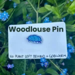 The woodlouse pin on its backing card